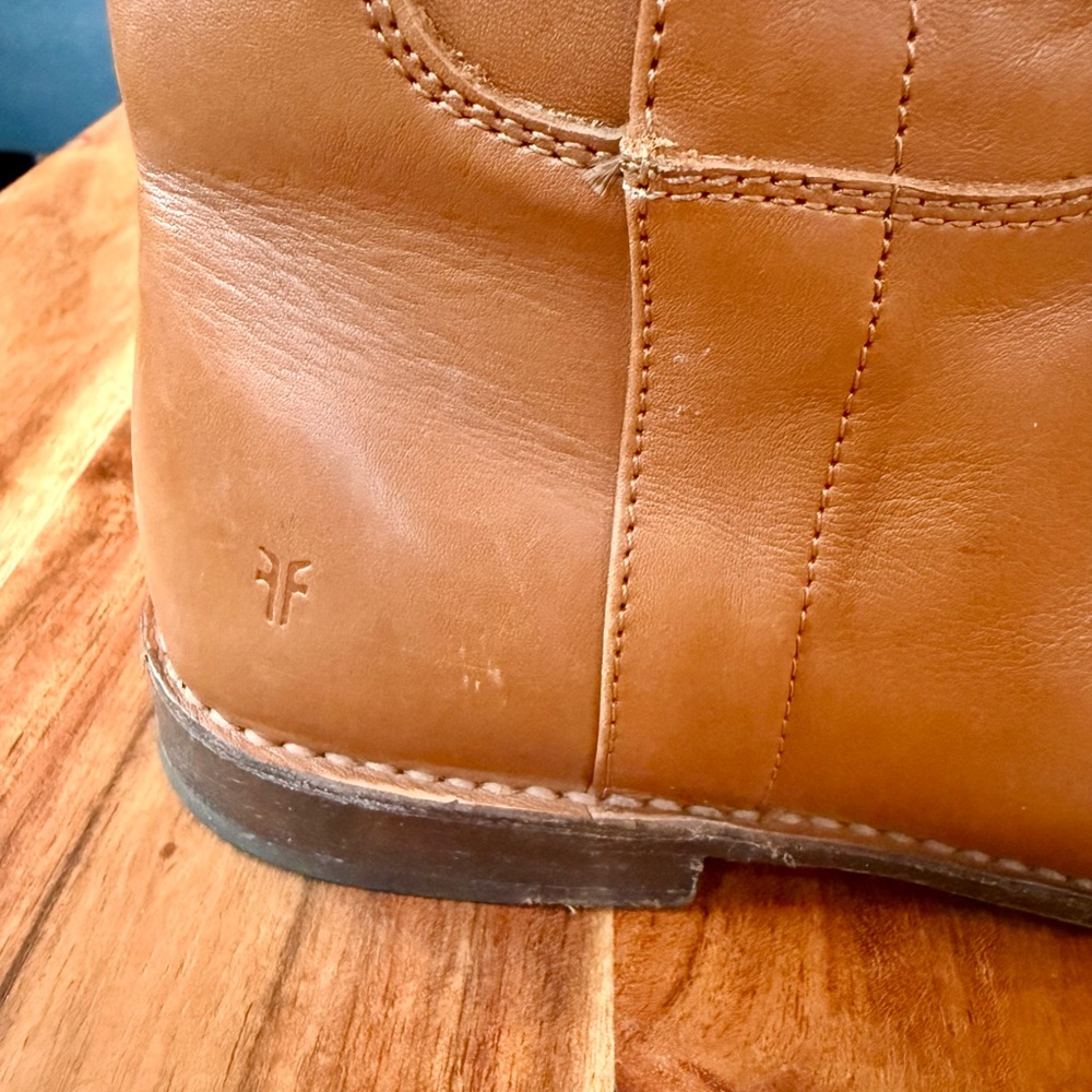 FRYE Brown Knee High Leather Boots - Picture 4 of 6